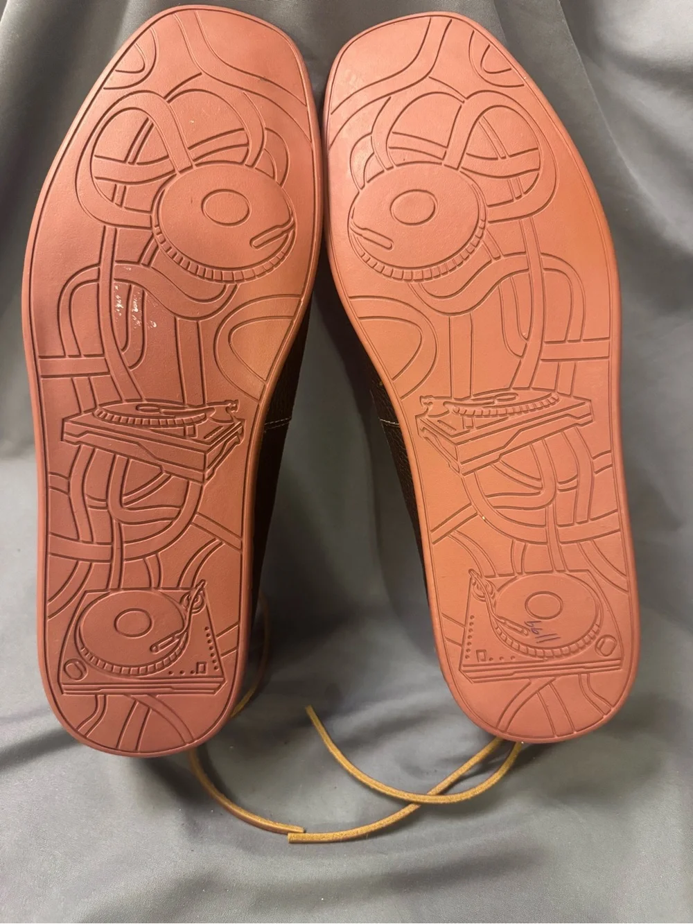 Steve Madden Brown Leather Boat Shoes with Tan Laces-0027